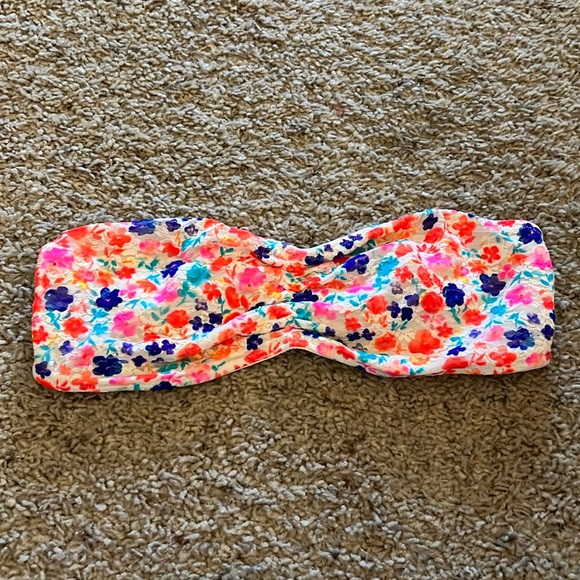 PINK Neon Floral Lace Medium Bandeau - Picture 1 of 5